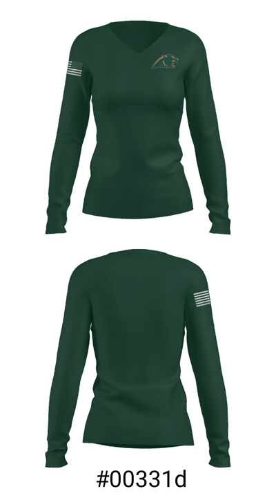 SHOW LOW HIGH SCHOOL 36455112 Women's Long Sleeve V-neck Shirt - 20