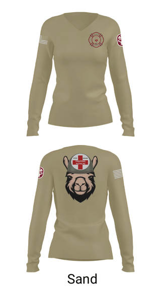 Women's Long Sleeve Vneck Shirt, WBAMCAlpha Company, WBAMC, Softball, Teamtime, Team time, sublimation, custom sports apparel, team uniforms, spirit wear, spiritwear, sports uniforms, custom shirts, team store, custom team store, fundraiser sports, apparel fundraiser