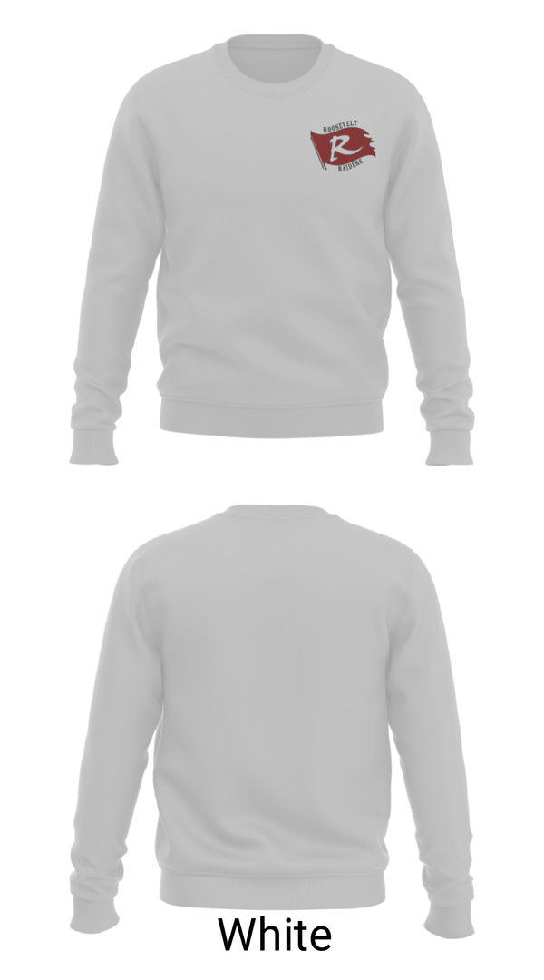 Crew Neck Sweatshirt, Roosevelt Elementary School, Spirit Store, Teamtime, Team time, sublimation, custom sports apparel, team uniforms, spirit wear, spiritwear, sports uniforms, custom shirts, team store, custom team store, fundraiser sports, apparel fundraiser