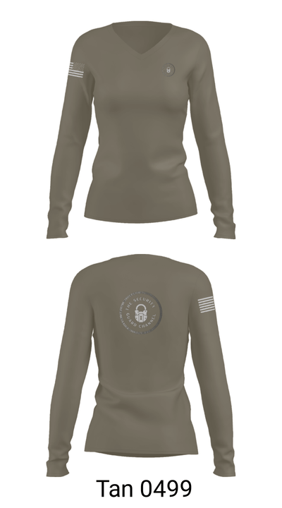 ATYPICAL SECURITY GUARD 4785157 Women's Long Sleeve V-neck Shirt - 39