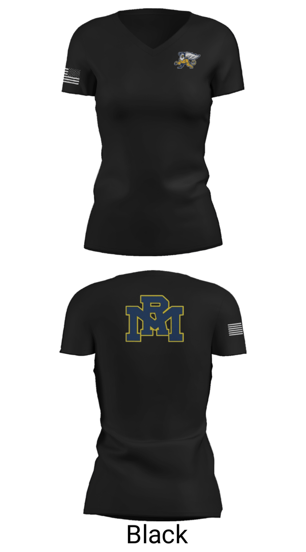 Women's Short Sleeve Vneck Shirt, Rocky Mount High School Basketball, Men's Basketball, Teamtime, Team time, sublimation, custom sports apparel, team uniforms, spirit wear, spiritwear, sports uniforms, custom shirts, team store, custom team store, fundraiser sports, apparel fundraiser