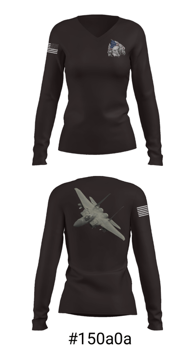 57 FIS 38489790 Women's Long Sleeve V-neck Shirt - 7