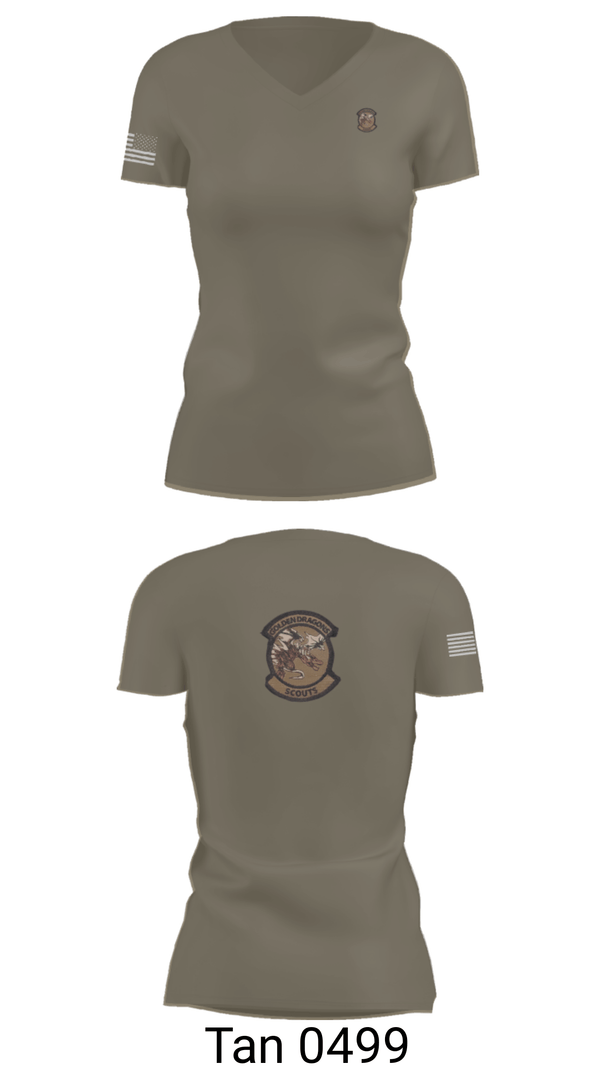 Women's Short Sleeve Vneck Shirt, , Army, Teamtime, Team time, sublimation, custom sports apparel, team uniforms, spirit wear, spiritwear, sports uniforms, custom shirts, team store, custom team store, fundraiser sports, apparel fundraiser