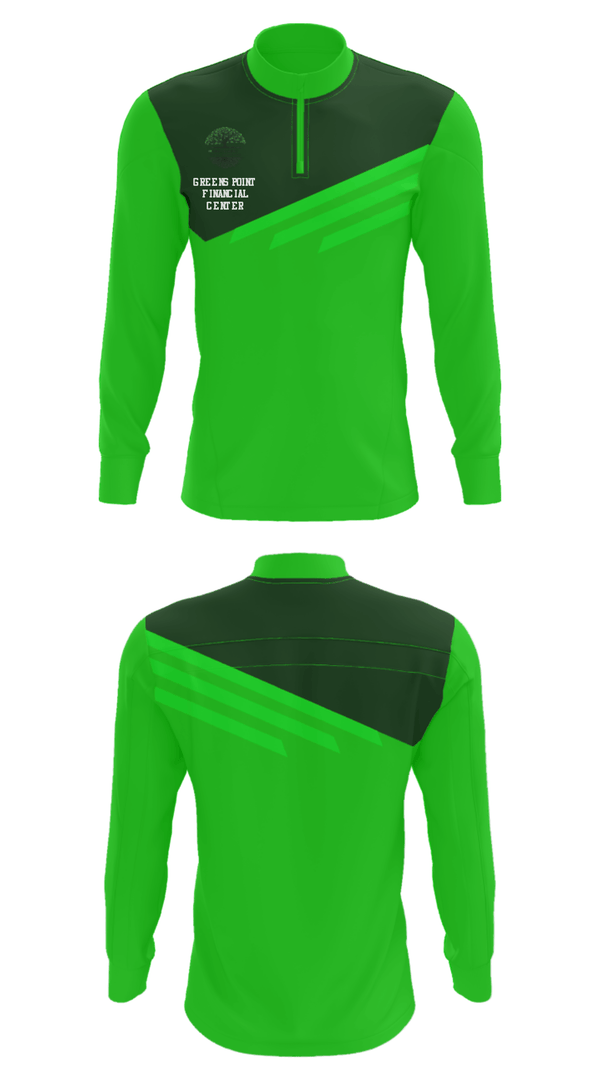 Quarter Zip Jacket, Greens point financial center, , Teamtime, Team time, sublimation, custom sports apparel, team uniforms, spirit wear, spiritwear, sports uniforms, custom shirts, team store, custom team store, fundraiser sports, apparel fundraiser