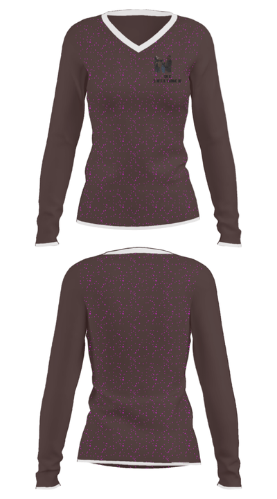 DHK Entertainment 58516776 Women's Long Sleeve V-neck Shirt - 31