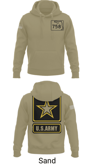 Hoodie, 758 maintenance company, Army, Teamtime, Team time, sublimation, custom sports apparel, team uniforms, spirit wear, spiritwear, sports uniforms, custom shirts, team store, custom team store, fundraiser sports, apparel fundraiser