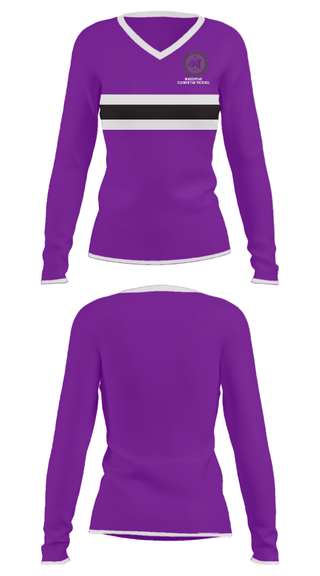 Women's Long Sleeve Vneck Shirt, Mascoutah Elementary School, Spirit Store, Teamtime, Team time, sublimation, custom sports apparel, team uniforms, spirit wear, spiritwear, sports uniforms, custom shirts, team store, custom team store, fundraiser sports, apparel fundraiser