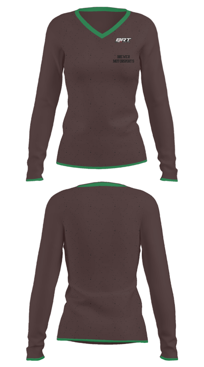 Brewer Motorsports 26399635 Women's Long Sleeve V-neck Shirt - 31