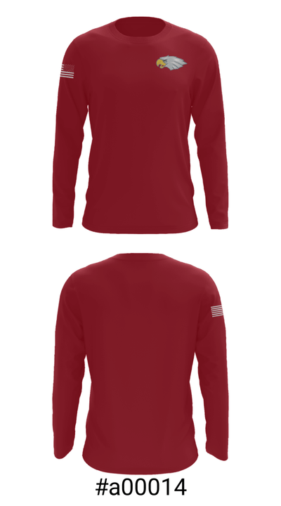 Westmoreland High School 86197534 Long Sleeve Performance Shirt - 18