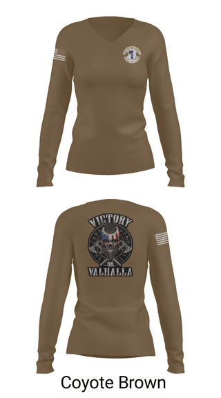 Women's Long Sleeve Vneck Shirt, 1-50 infantry battalion, Army, Teamtime, Team time, sublimation, custom sports apparel, team uniforms, spirit wear, spiritwear, sports uniforms, custom shirts, team store, custom team store, fundraiser sports, apparel fundraiser