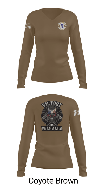 1-50 infantry battalion 87663685 Women's Long Sleeve V-neck Shirt - 15