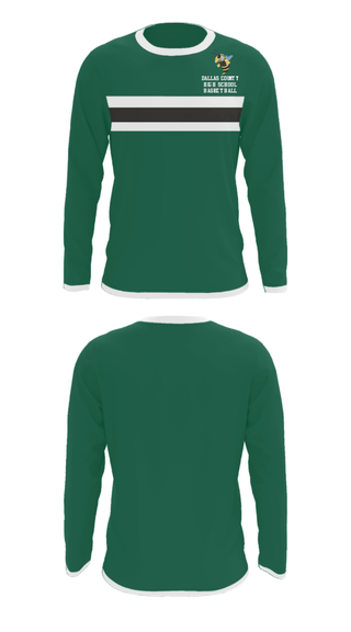 Long Sleeve Performance Shirt, Dallas County High School Basketball, Women's Basketball, Teamtime, Team time, sublimation, custom sports apparel, team uniforms, spirit wear, spiritwear, sports uniforms, custom shirts, team store, custom team store, fundraiser sports, apparel fundraiser