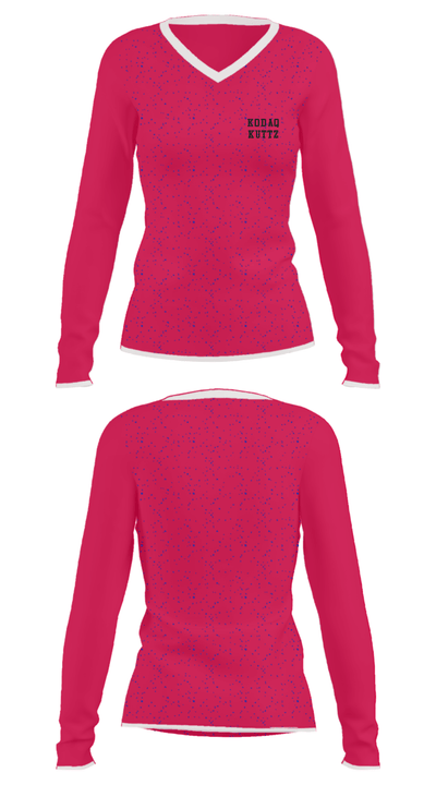 Kodaq Kuttz 53151968 Women's Long Sleeve V-neck Shirt - 31