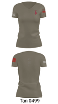 1st SFOD-D 3487936 Women's Short Sleeve V-neck Shirt - 36