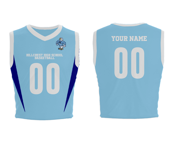 Mens Basketball Jersey, Hillcrest High School Basketball, Men's Basketball, Teamtime, Team time, sublimation, custom sports apparel, team uniforms, spirit wear, spiritwear, sports uniforms, custom shirts, team store, custom team store, fundraiser sports, apparel fundraiser