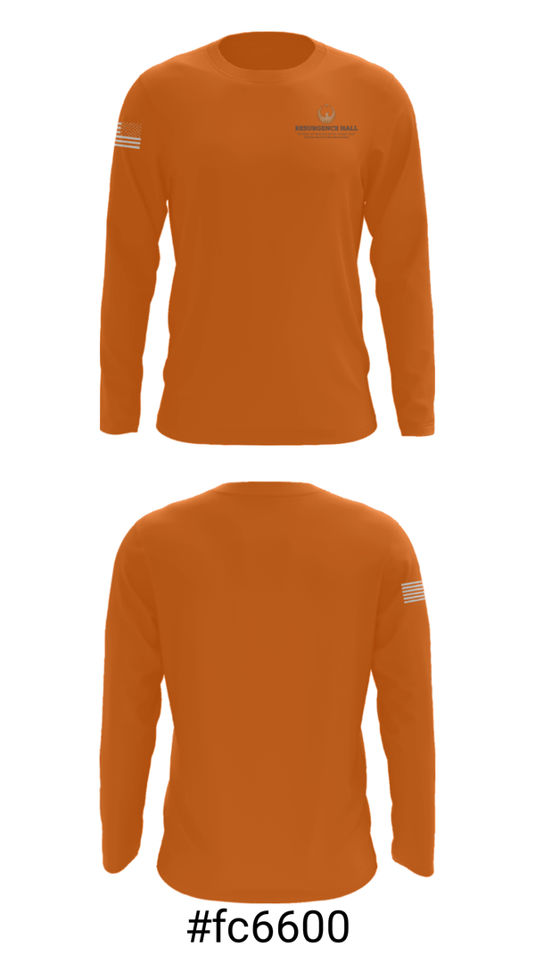 Long Sleeve Performance Shirt, Resurgence Hall Charter School, Spirit Store, Teamtime, Team time, sublimation, custom sports apparel, team uniforms, spirit wear, spiritwear, sports uniforms, custom shirts, team store, custom team store, fundraiser sports, apparel fundraiser