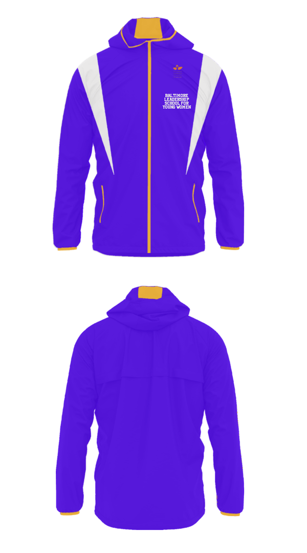 Windbreaker, Baltimore Leadership School For Young Women, Spirit Store, Teamtime, Team time, sublimation, custom sports apparel, team uniforms, spirit wear, spiritwear, sports uniforms, custom shirts, team store, custom team store, fundraiser sports, apparel fundraiser