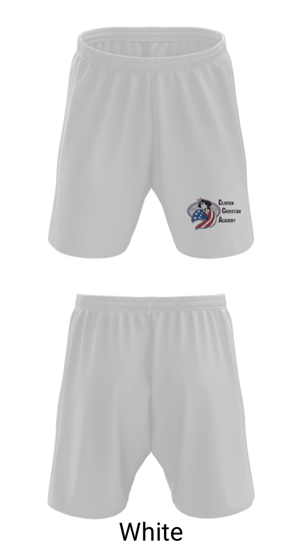 Athletic Shorts With Pockets, Clinton Christian Academy, Spirit Store, Teamtime, Team time, sublimation, custom sports apparel, team uniforms, spirit wear, spiritwear, sports uniforms, custom shirts, team store, custom team store, fundraiser sports, apparel fundraiser