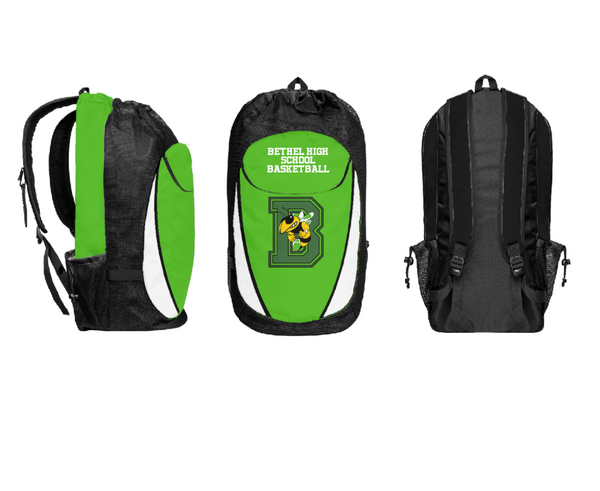 Gear Bag, Bethel High School Basketball, Women's Basketball, Teamtime, Team time, sublimation, custom sports apparel, team uniforms, spirit wear, spiritwear, sports uniforms, custom shirts, team store, custom team store, fundraiser sports, apparel fundraiser