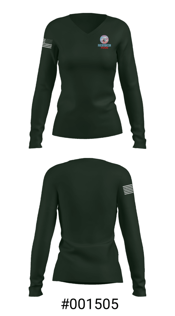 Women's Long Sleeve Vneck Shirt, El TRIPLETAZO NC, , Teamtime, Team time, sublimation, custom sports apparel, team uniforms, spirit wear, spiritwear, sports uniforms, custom shirts, team store, custom team store, fundraiser sports, apparel fundraiser