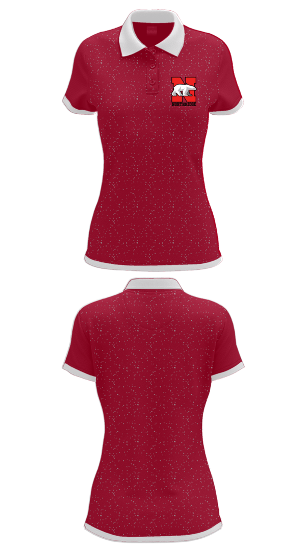 Women's Short Sleeve Performance Polo, Northridge High School, Spirit Store, Teamtime, Team time, sublimation, custom sports apparel, team uniforms, spirit wear, spiritwear, sports uniforms, custom shirts, team store, custom team store, fundraiser sports, apparel fundraiser