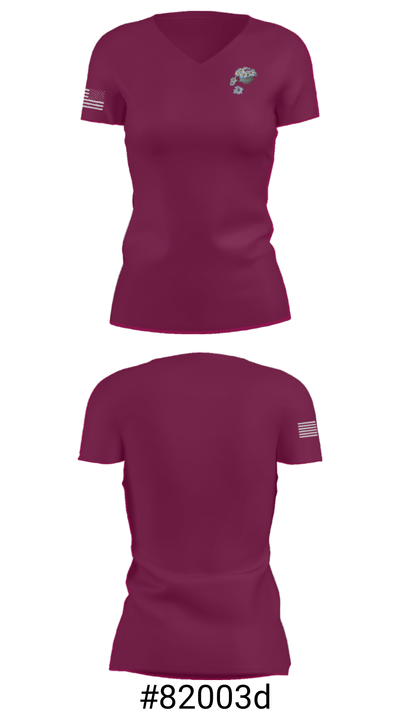 Venus Janitorial Services 86703280 Women's Short Sleeve V-neck Shirt - 21