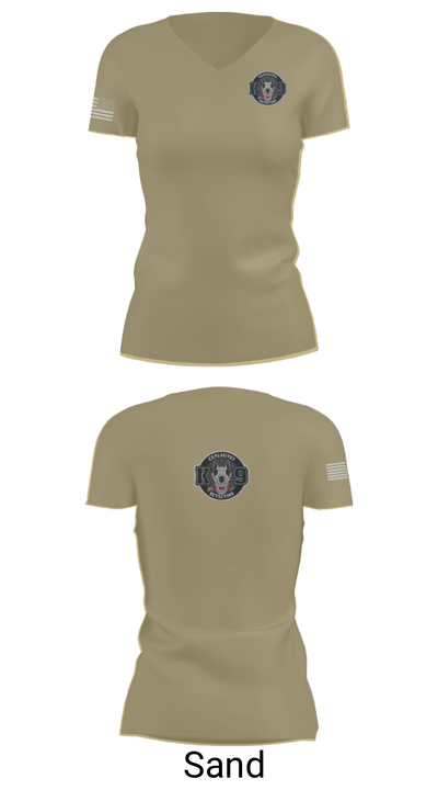 K9 Unit 75320760 Women's Short Sleeve V-neck Shirt - 44