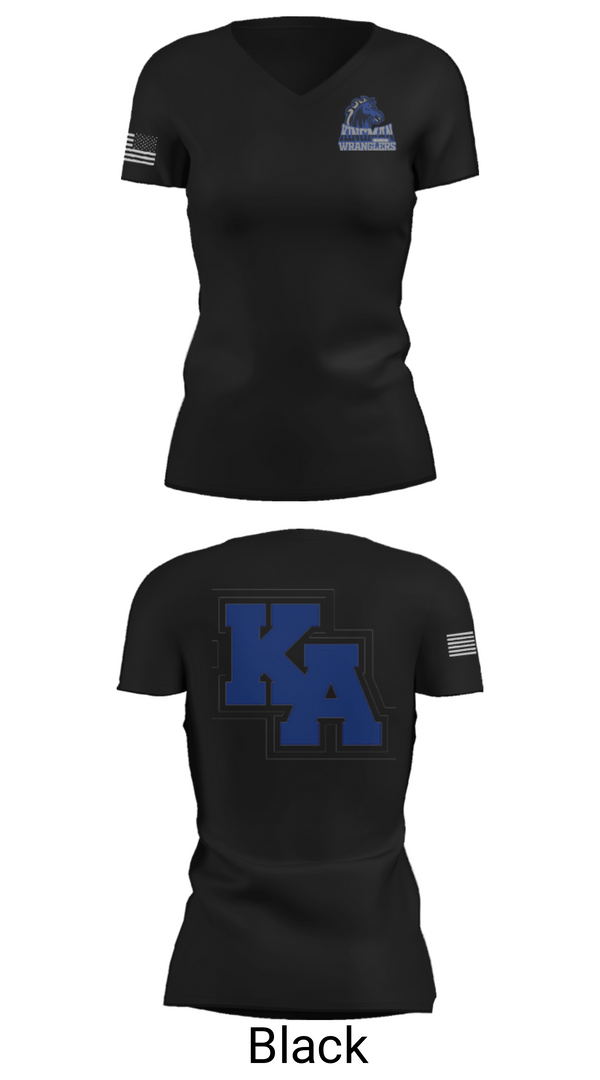 Women's Short Sleeve Vneck Shirt, Kingman Academy Of Learning - Intermediate School, Spirit Store, Teamtime, Team time, sublimation, custom sports apparel, team uniforms, spirit wear, spiritwear, sports uniforms, custom shirts, team store, custom team store, fundraiser sports, apparel fundraiser