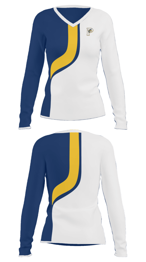 Women's Long Sleeve Vneck Shirt, Pelham City Middle School, Spirit Store, Teamtime, Team time, sublimation, custom sports apparel, team uniforms, spirit wear, spiritwear, sports uniforms, custom shirts, team store, custom team store, fundraiser sports, apparel fundraiser