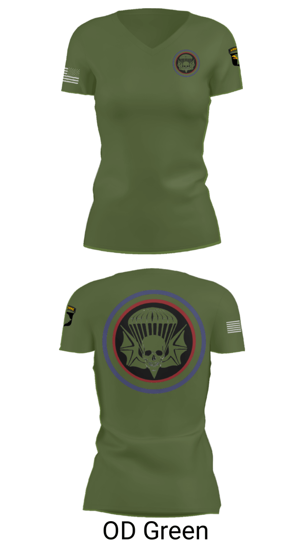 Women's Short Sleeve Vneck Shirt, , Army, Teamtime, Team time, sublimation, custom sports apparel, team uniforms, spirit wear, spiritwear, sports uniforms, custom shirts, team store, custom team store, fundraiser sports, apparel fundraiser
