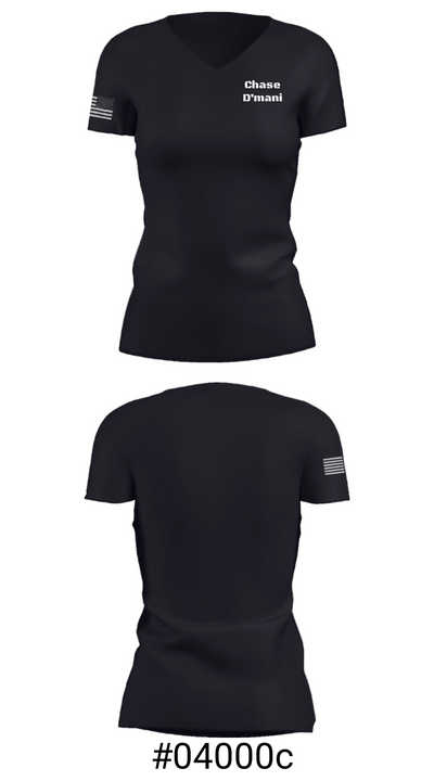 Chase D’mani 45734873 Women's Short Sleeve V-neck Shirt - 21