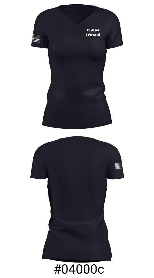 Women's Short Sleeve Vneck Shirt, Chase D’mani, , Teamtime, Team time, sublimation, custom sports apparel, team uniforms, spirit wear, spiritwear, sports uniforms, custom shirts, team store, custom team store, fundraiser sports, apparel fundraiser