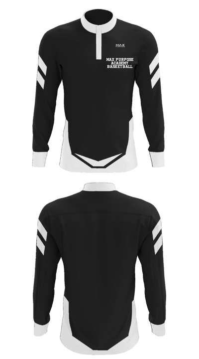 Max Purpose Academy Basketball 39536013 Quarter Zip Jacket - 27
