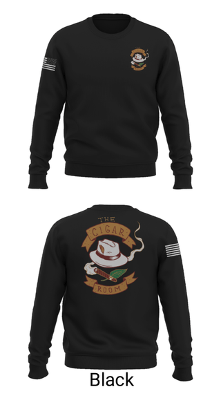Crew Neck Sweatshirt, The Cigar Room, , Teamtime, Team time, sublimation, custom sports apparel, team uniforms, spirit wear, spiritwear, sports uniforms, custom shirts, team store, custom team store, fundraiser sports, apparel fundraiser