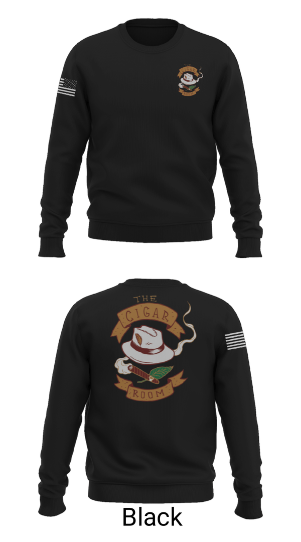 Crew Neck Sweatshirt, The Cigar Room, , Teamtime, Team time, sublimation, custom sports apparel, team uniforms, spirit wear, spiritwear, sports uniforms, custom shirts, team store, custom team store, fundraiser sports, apparel fundraiser