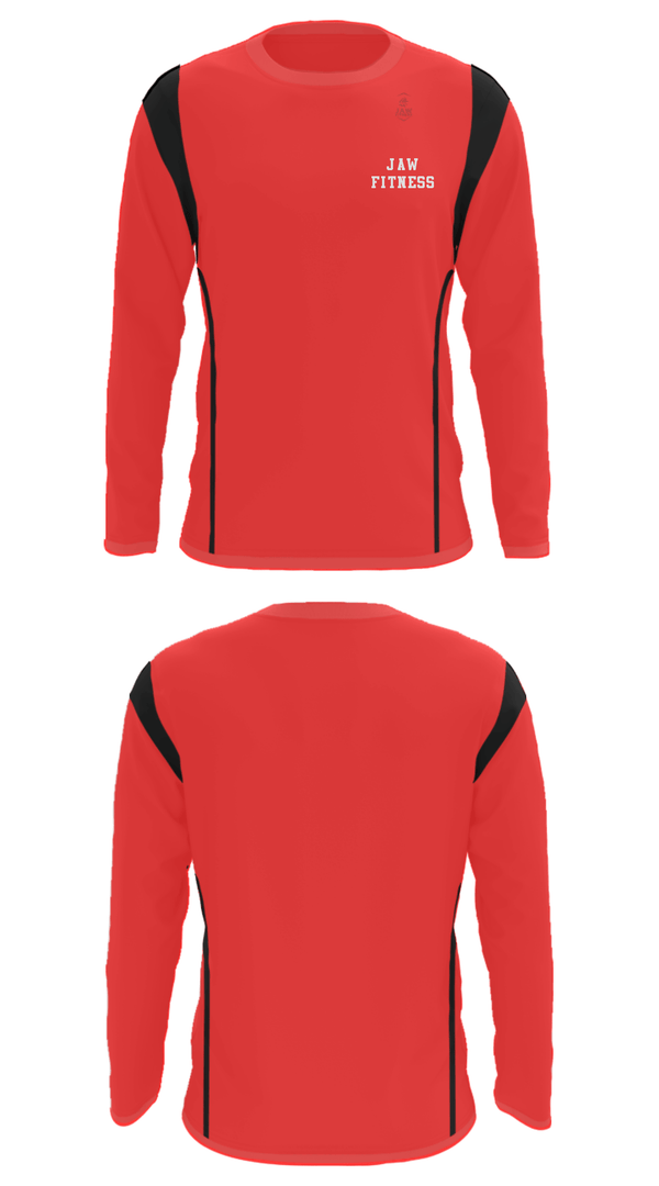 Long Sleeve Performance Shirt, jaw fitness, Football, Teamtime, Team time, sublimation, custom sports apparel, team uniforms, spirit wear, spiritwear, sports uniforms, custom shirts, team store, custom team store, fundraiser sports, apparel fundraiser