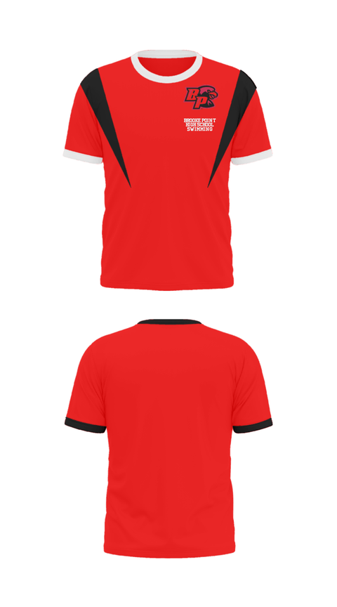 Short Sleeve Performance Shirt, Brooke Point High School Swimming, Swimming, Teamtime, Team time, sublimation, custom sports apparel, team uniforms, spirit wear, spiritwear, sports uniforms, custom shirts, team store, custom team store, fundraiser sports, apparel fundraiser