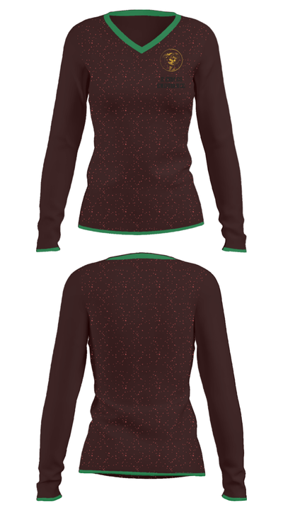Hermes Endurance 78938911 Women's Long Sleeve V-neck Shirt - 33