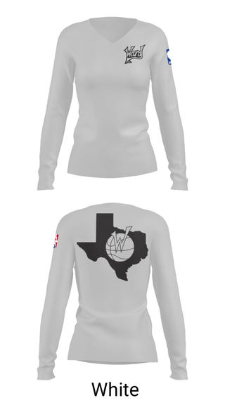 Women's Long Sleeve Vneck Shirt, WARD Inc., Men's Basketball, Teamtime, Team time, sublimation, custom sports apparel, team uniforms, spirit wear, spiritwear, sports uniforms, custom shirts, team store, custom team store, fundraiser sports, apparel fundraiser