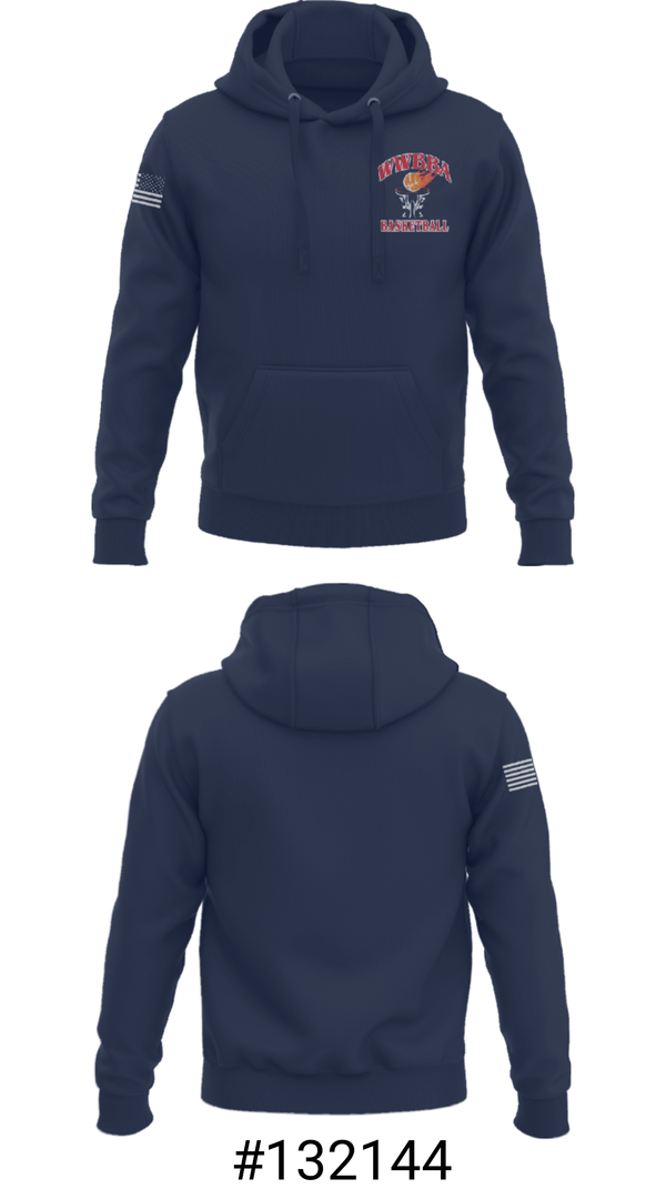 Hoodie, Warrington Warwick Boys Basketball Association, Men's Basketball, Teamtime, Team time, sublimation, custom sports apparel, team uniforms, spirit wear, spiritwear, sports uniforms, custom shirts, team store, custom team store, fundraiser sports, apparel fundraiser
