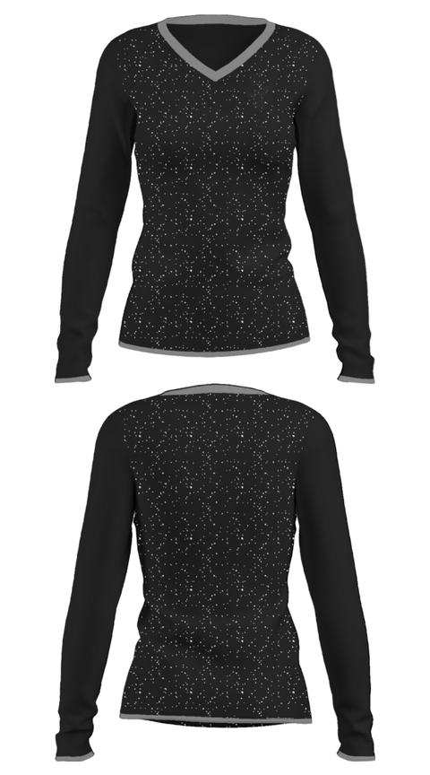 Women's Long Sleeve Vneck Shirt, BA Performance Horses, , Teamtime, Team time, sublimation, custom sports apparel, team uniforms, spirit wear, spiritwear, sports uniforms, custom shirts, team store, custom team store, fundraiser sports, apparel fundraiser