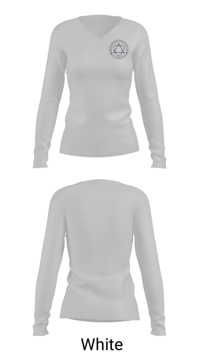 Blessed Trinity Regional Catholic School 7682687 Women's Long Sleeve V-neck Shirt - 6