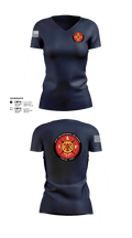 Rocky Ford Professional Firefighters Local 5497 65763835 Women's Short Sleeve V-neck Shirt - 103