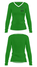Caddo Mills Middle School Basketball 89707259 Women's Long Sleeve V-neck Shirt - 34