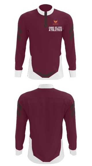 Quarter Zip Jacket, Ohio Elite Athletics, Spirit Store, Teamtime, Team time, sublimation, custom sports apparel, team uniforms, spirit wear, spiritwear, sports uniforms, custom shirts, team store, custom team store, fundraiser sports, apparel fundraiser