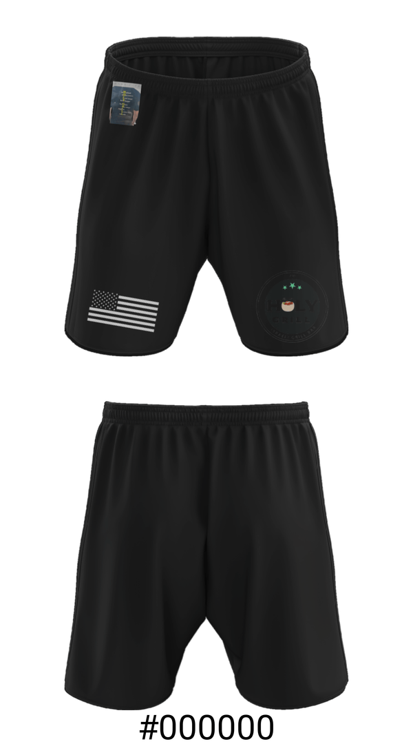 Athletic Shorts With Pockets, Holy Grill, , Teamtime, Team time, sublimation, custom sports apparel, team uniforms, spirit wear, spiritwear, sports uniforms, custom shirts, team store, custom team store, fundraiser sports, apparel fundraiser