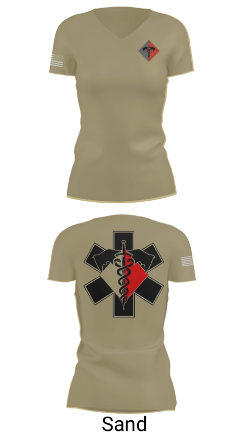 Women's Short Sleeve Vneck Shirt, , Army, Teamtime, Team time, sublimation, custom sports apparel, team uniforms, spirit wear, spiritwear, sports uniforms, custom shirts, team store, custom team store, fundraiser sports, apparel fundraiser