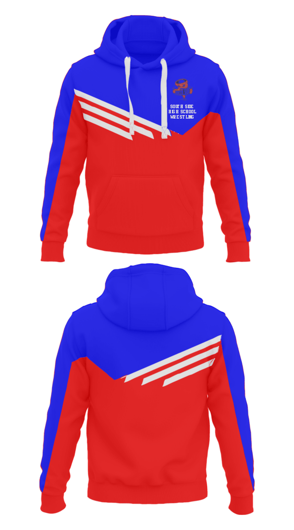 Hoodie, South Side High School Wrestling, Wrestling, Teamtime, Team time, sublimation, custom sports apparel, team uniforms, spirit wear, spiritwear, sports uniforms, custom shirts, team store, custom team store, fundraiser sports, apparel fundraiser