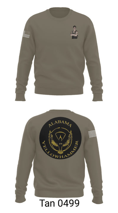 Alabama Yellowhammer Camp579 27714685 Crew Neck Sweatshirt - 5