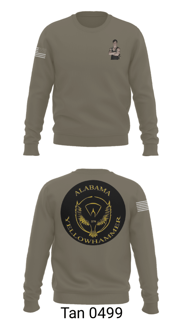 Crew Neck Sweatshirt, Alabama Yellowhammer Camp579, , Teamtime, Team time, sublimation, custom sports apparel, team uniforms, spirit wear, spiritwear, sports uniforms, custom shirts, team store, custom team store, fundraiser sports, apparel fundraiser
